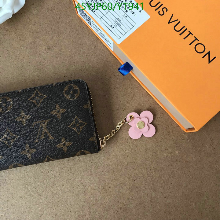 LV Bags-(Mirror)-Wallet-,Code: YT941,$: 45USD