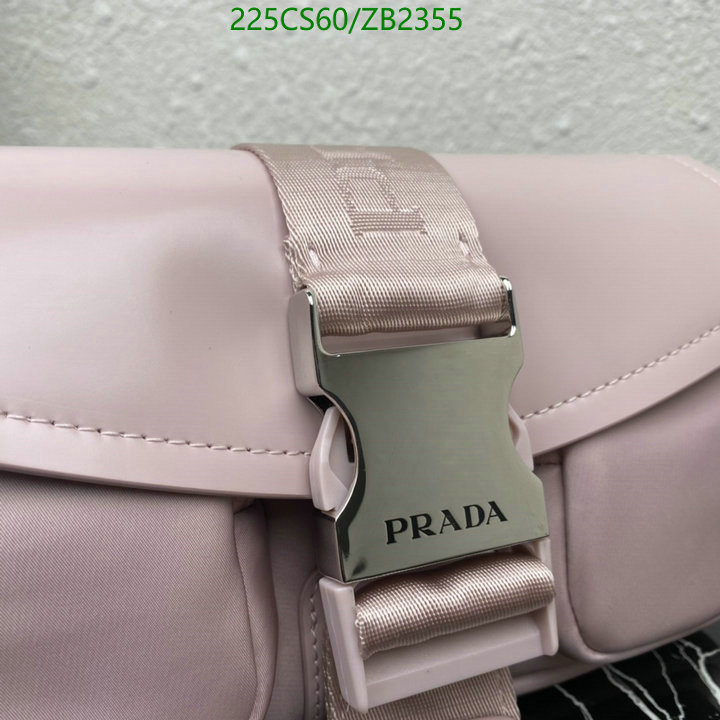 Prada Bag-(Mirror)-Diagonal-,Code: ZB2355,$: 225USD