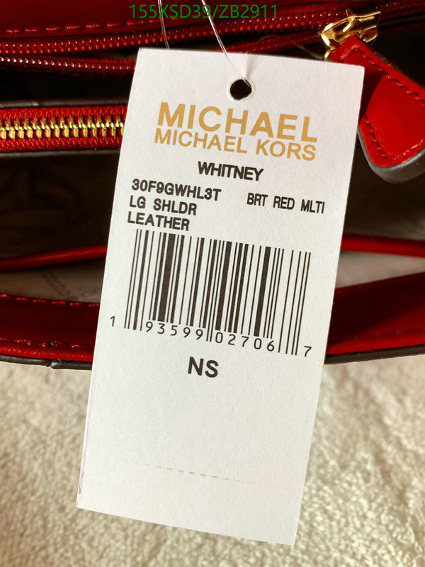 Michael Kors Bag-(Mirror)-Diagonal-,Code: ZB2911,$: 155USD