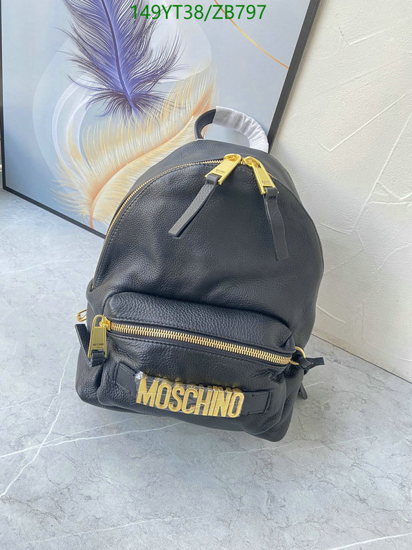 Moschino Bag-(Mirror)-Backpack-,Code: ZB797,$: 149USD