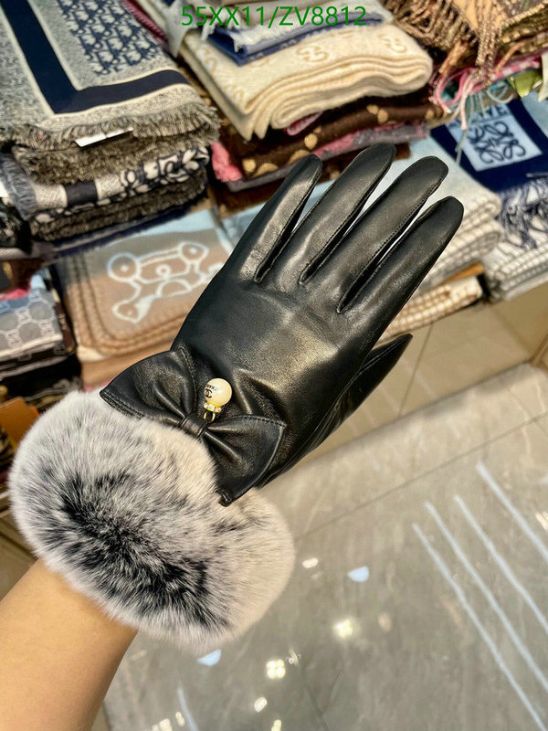 Gloves-Chanel, Code: ZV8812,$: 55USD