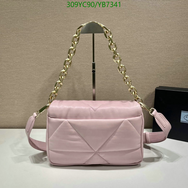 Prada Bag-(Mirror)-Diagonal-,Code: YB7341,$: 309USD