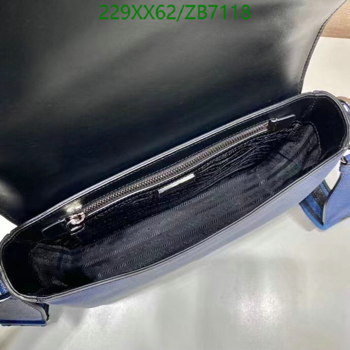 Prada Bag-(Mirror)-Diagonal-,Code: ZB7118,$: 229USD