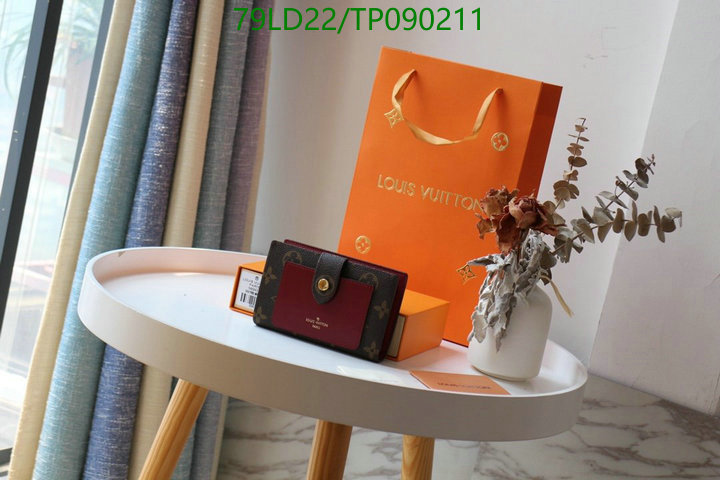 LV Bags-(Mirror)-Wallet-,Code: TP090211,$: 79USD