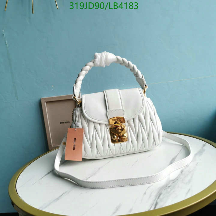 Miu Miu Bag-(Mirror)-Handbag-,Code: LB4183,$: 319USD