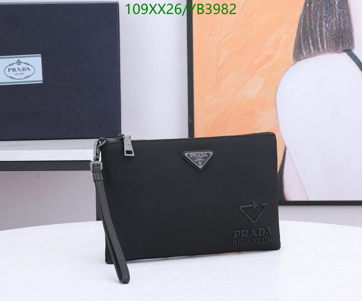 Prada Bag-(Mirror)-Clutch-,Code: YB3982,$: 109USD