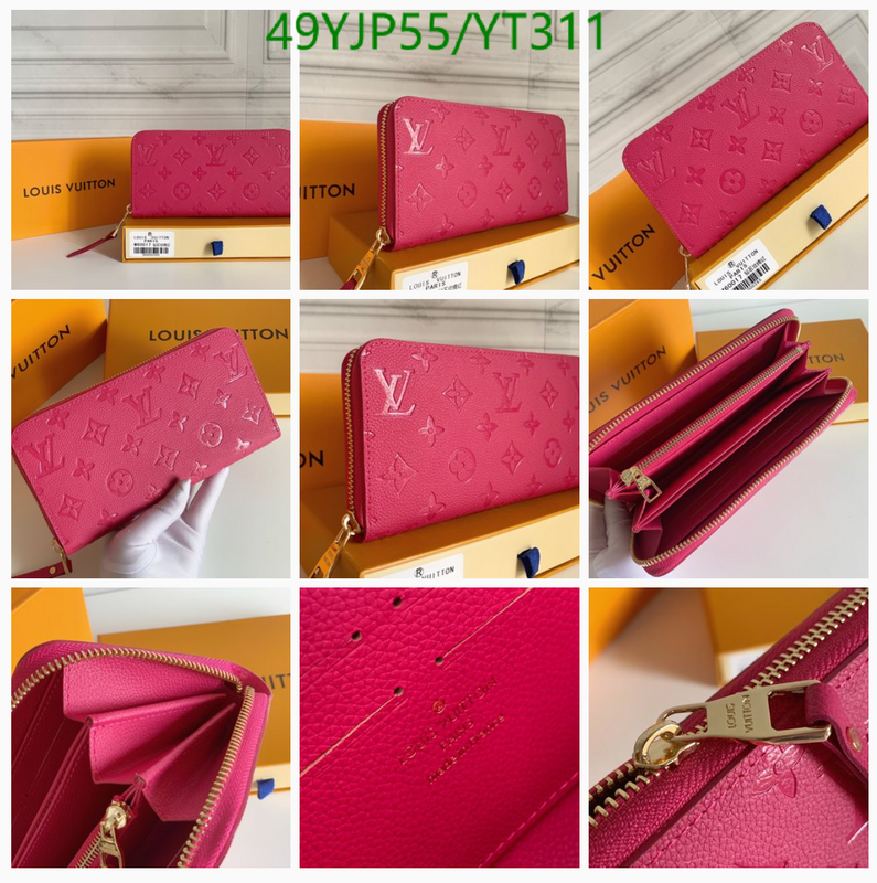 LV Bags-(4A)-Wallet-,Code: YT311,$: 49USD