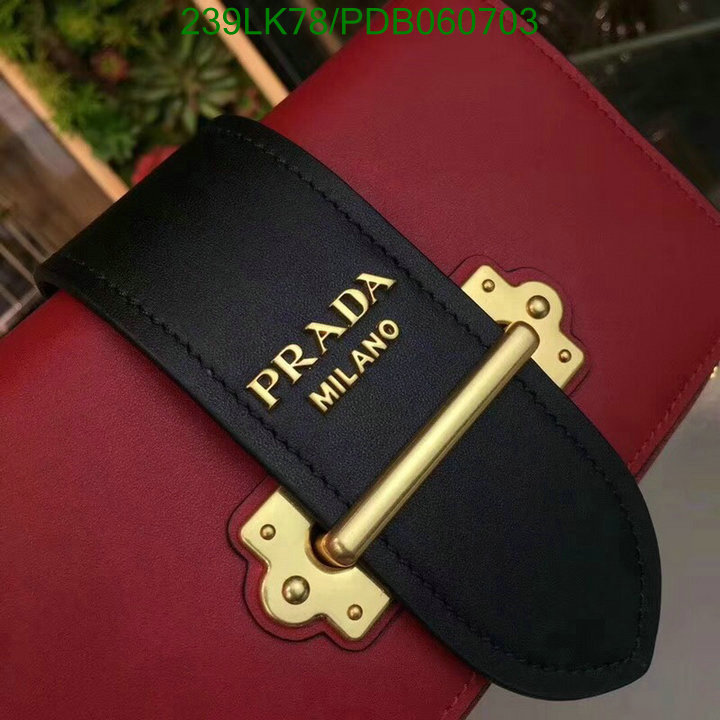 Prada Bag-(Mirror)-Diagonal-,Code: PDB060703,$: 239USD