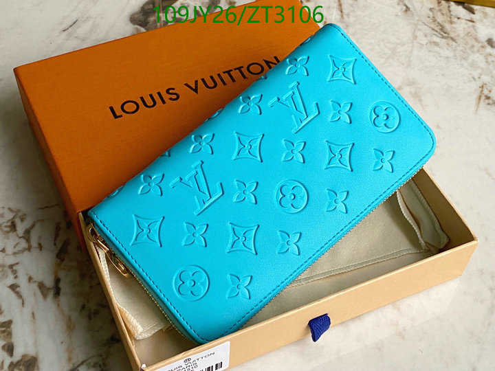 LV Bags-(Mirror)-Wallet-,Code: ZT3106,$: 109USD