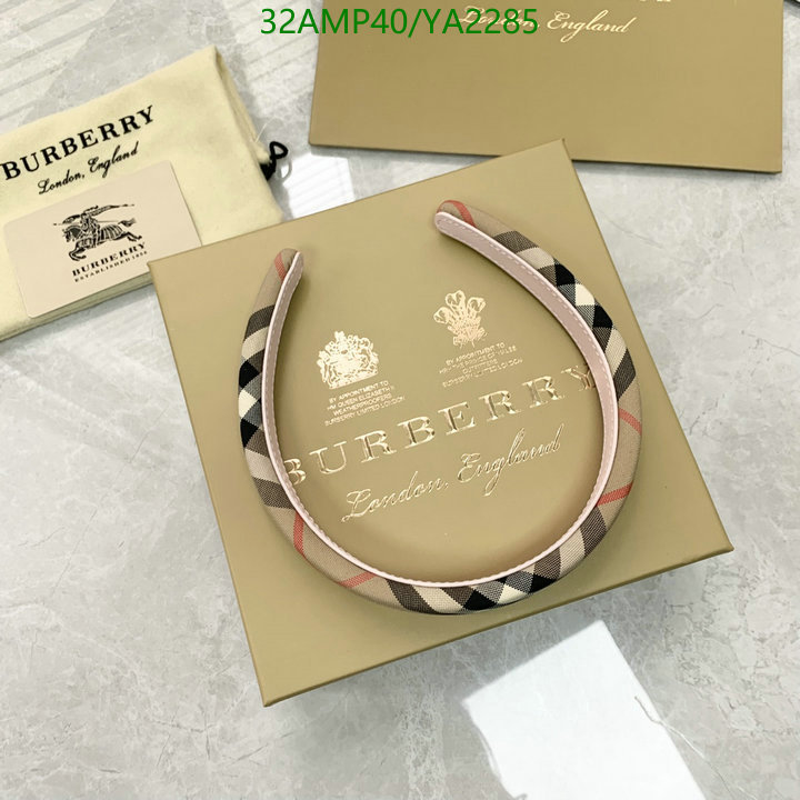 Headband-Burberry, Code: YA2285,$: 32USD