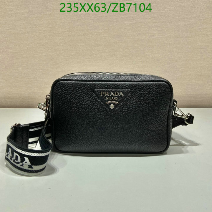 Prada Bag-(Mirror)-Diagonal-,Code: ZB7104,$: 235USD