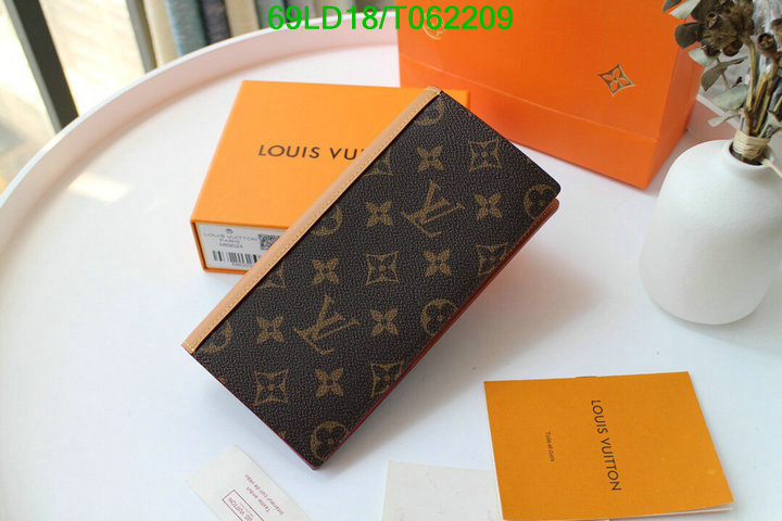 LV Bags-(Mirror)-Wallet-,Code: T062209,$: 69USD