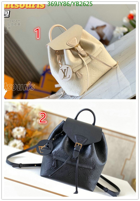 LV Bags-(Mirror)-Backpack-,Code: YB2625,$: 369USD