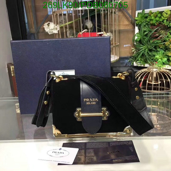 Prada Bag-(Mirror)-Diagonal-,Code: PDB060705,$: 269USD