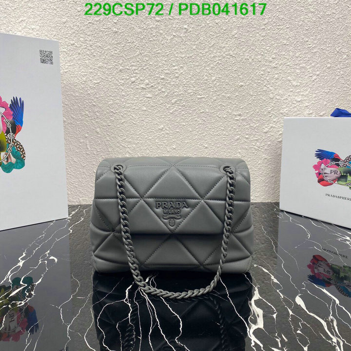 Prada Bag-(Mirror)-Diagonal-,Code: PDB041617,$: 229USD