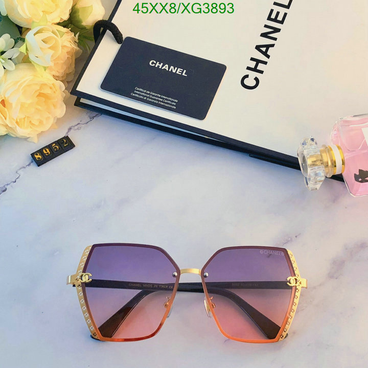 Glasses-Chanel, Code: XG3893,$: 45USD