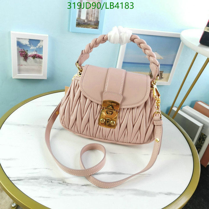 Miu Miu Bag-(Mirror)-Handbag-,Code: LB4183,$: 319USD