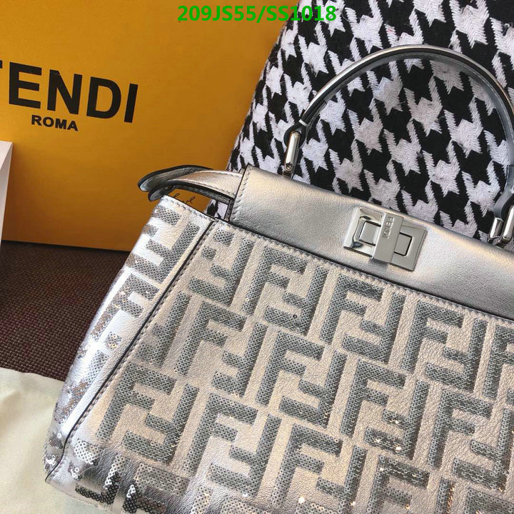 Fendi Bag-(Mirror)-Handbag-,Code: SS1018,