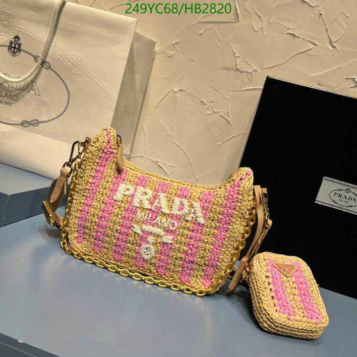 Prada Bag-(Mirror)-Re-Edition 2005,Code: HB2820,$: 249USD