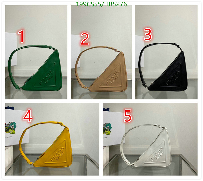 Prada Bag-(Mirror)-Triangle,Code: HB5276,$: 199USD