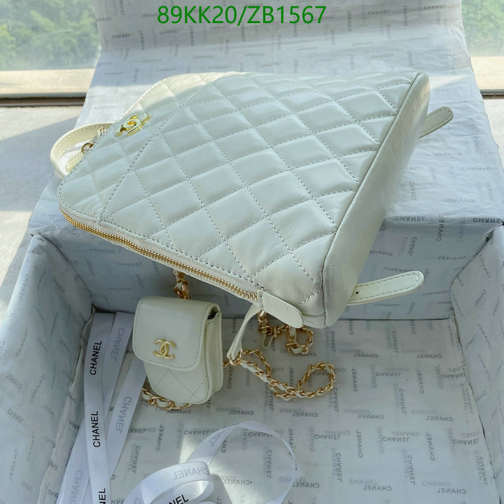 Chanel Bags ( 4A )-Backpack-,Code: ZB1567,$: 89USD