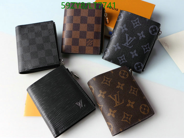 LV Bags-(4A)-Wallet-,Code: LT7741,$: 59USD