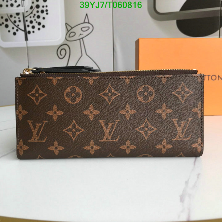 LV Bags-(4A)-Wallet-,Code: T060816,$: 39USD