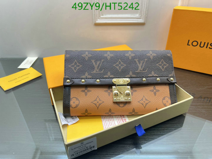 LV Bags-(4A)-Wallet-,Code: HT5242,$: 49USD