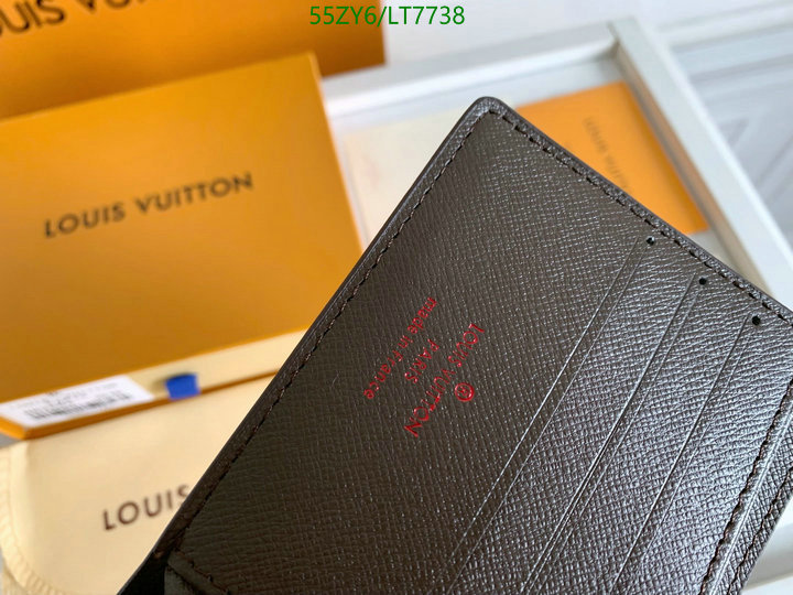 LV Bags-(4A)-Wallet-,Code: LT7738,$: 55USD