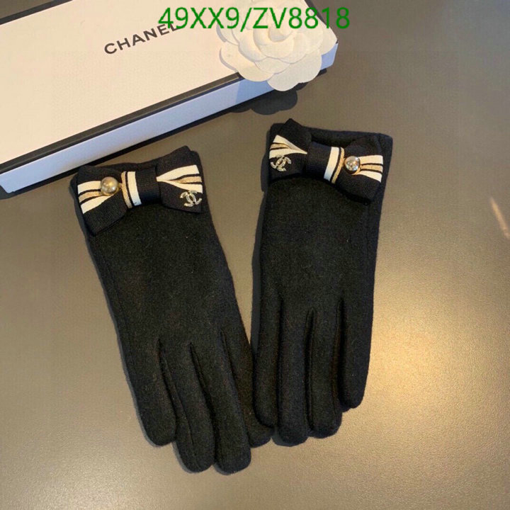 Gloves-Chanel, Code: ZV8818,$: 49USD