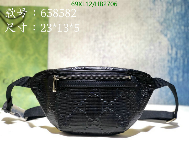 Gucci Bag-(4A)-Belt Bag-Chest Bag--,Code: HB2706,$: 69USD