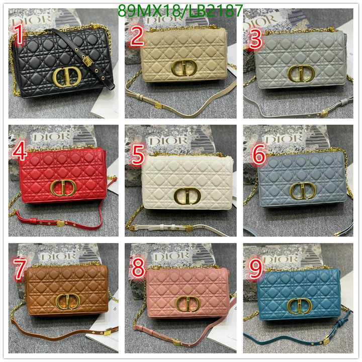 Dior Bags-(4A)-Caro-,Code: LB2187,$: 89USD