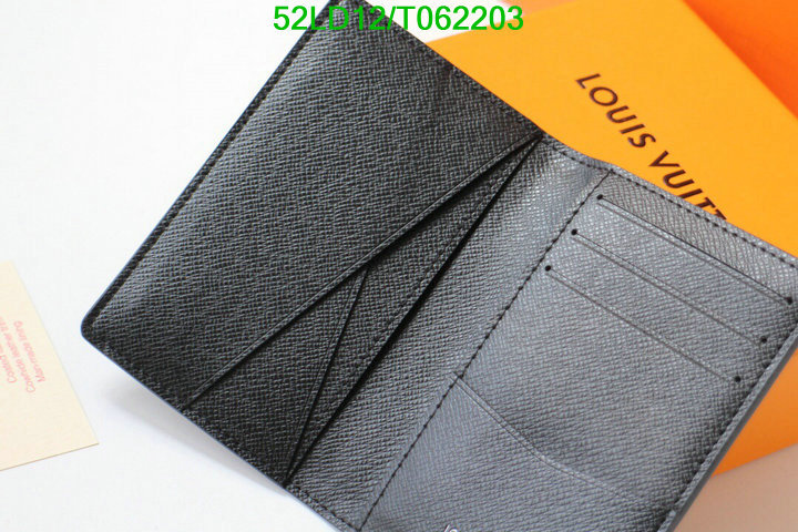 LV Bags-(Mirror)-Wallet-,Code: T062203,$: 52USD