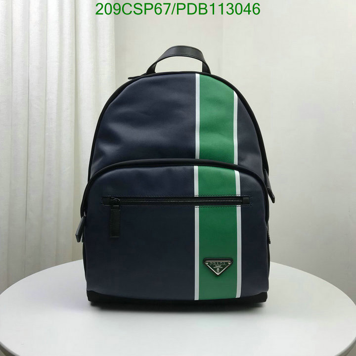 Prada Bag-(Mirror)-Backpack-,Code: PDB113046,$: 209USD