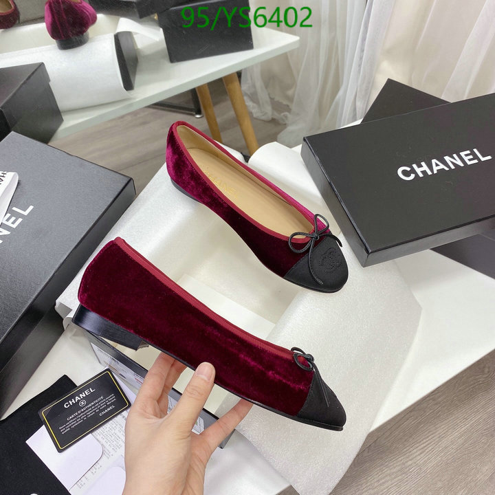 Chanel-Ballet Shoes,Code: YS6402,$: 95USD