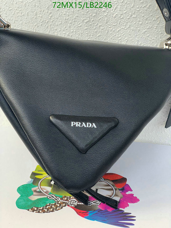 Prada Bag-(4A)-Triangle-,Code: LB2246,$: 72USD