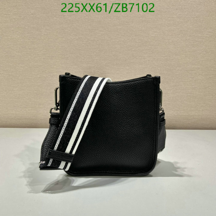 Prada Bag-(Mirror)-Diagonal-,Code: ZB7102,$: 225USD