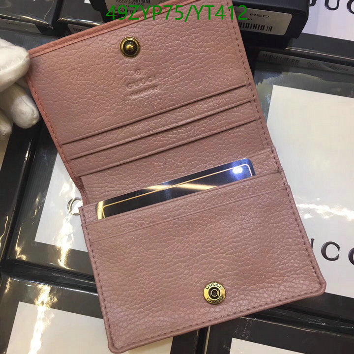 Gucci Bag-(4A)-Wallet-,Code: YT412,$: 49USD