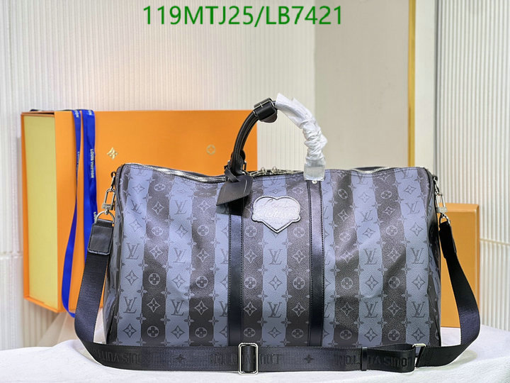 LV Bags-(4A)-Keepall BandouliRe 45-50-,Code: LB7421,$: 119USD