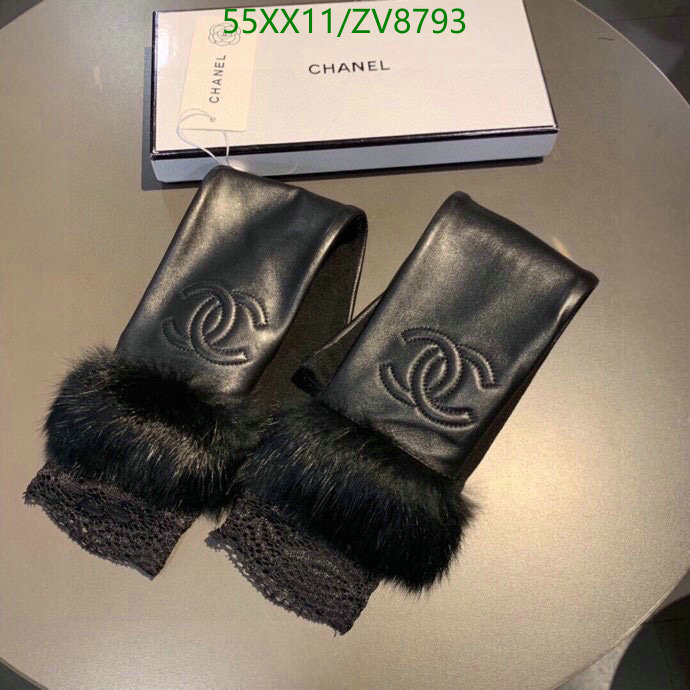 Gloves-Chanel, Code: ZV8793,$: 55USD