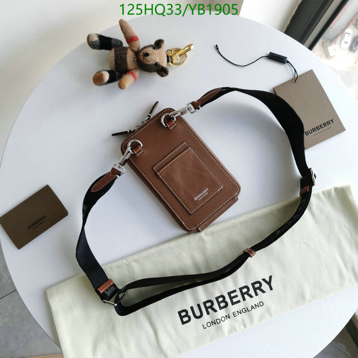 Burberry Bag-(Mirror)-Diagonal-,Code: YB1905,$: 125USD