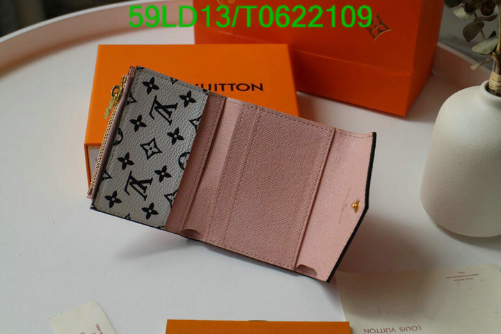 LV Bags-(Mirror)-Wallet-,Code: T0622109,$: 59USD