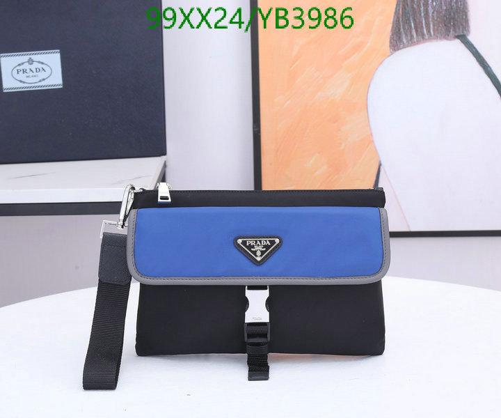 Prada Bag-(Mirror)-Clutch-,Code: YB3986,$: 99USD