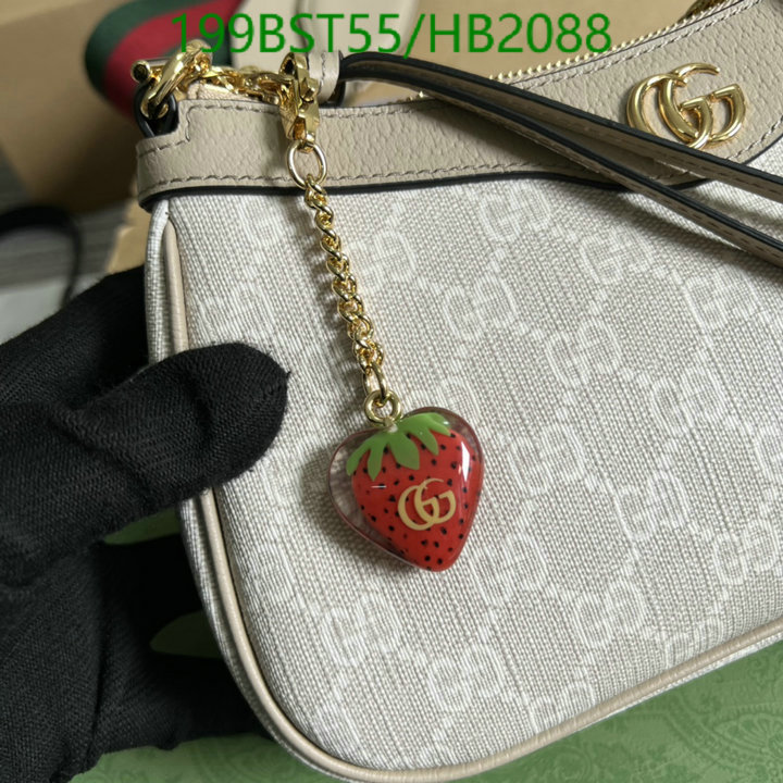 Gucci Bag-(Mirror)-Diagonal-,Code: HB2088,$: 199USD