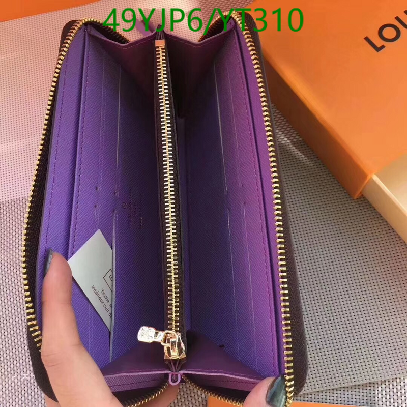 LV Bags-(4A)-Wallet-,Code: YT310,$: 49USD