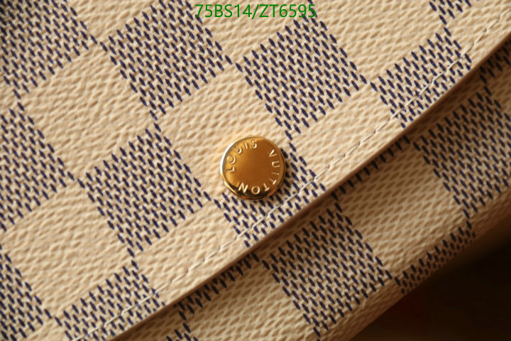 LV Bags-(Mirror)-Wallet-,Code: ZT6595,$: 75USD