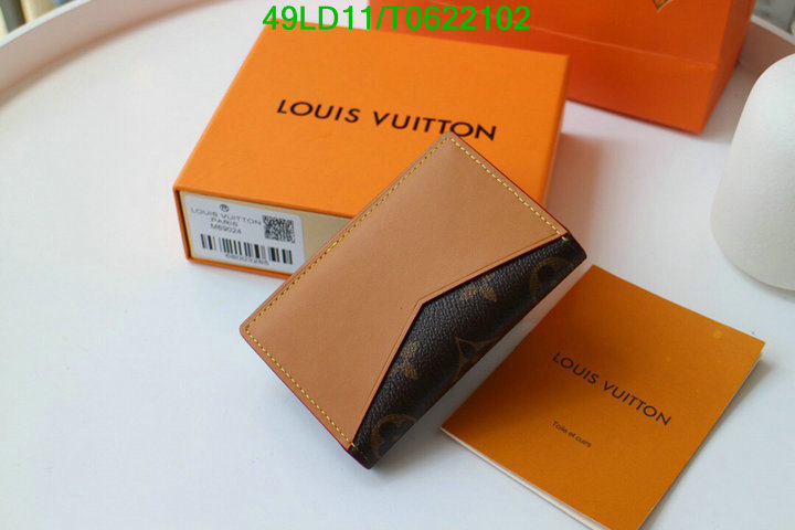 LV Bags-(Mirror)-Wallet-,Code: T0622102,$: 49USD