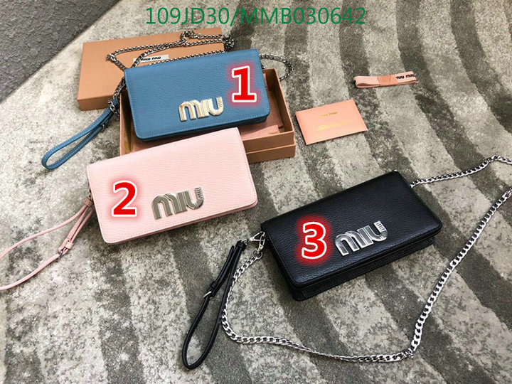 Miu Miu Bag-(Mirror)-Wallet-,Code: MMB030642,$:109USD