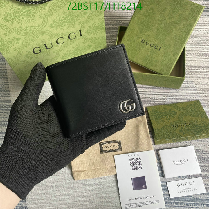 Gucci Bag-(Mirror)-Wallet-,Code: HT8214,$: 72USD