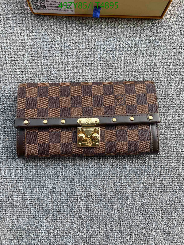 LV Bags-(4A)-Wallet-,Code: LT4895,$: 49USD